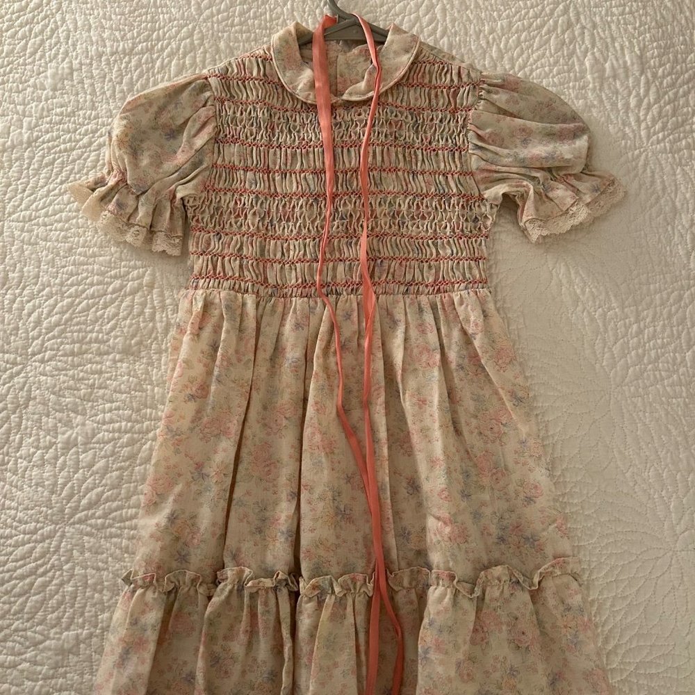 Polly Flinders girls floral dress. Size 5